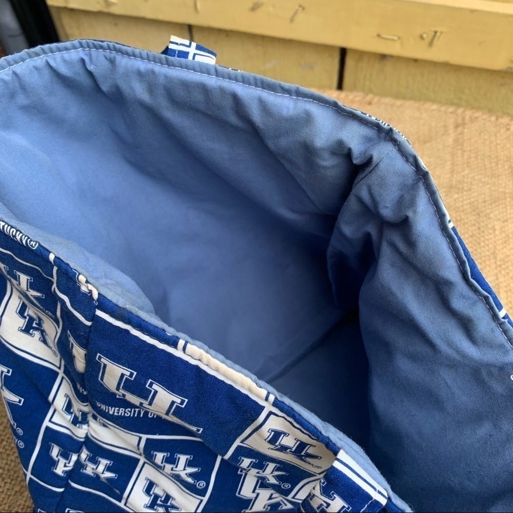 Vintage Handmade UK Kentucky Wildcats Tote BBN - Picture 3 of 3